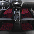 Melbourne Demons ANZAC Day Car Mats Indigenous Dot Art with Poppy Flower Tribute