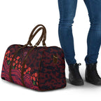 Melbourne Demons ANZAC Day Travel Bag Indigenous Dot Art with Poppy Flower Tribute
