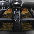 Hawthorn Hawks ANZAC Day Car Mats Indigenous Dot Art with Poppy Flower Tribute
