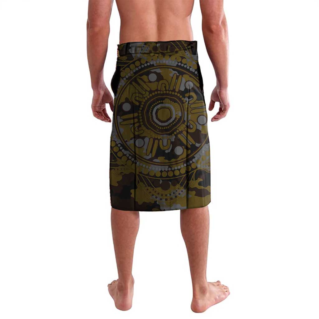 Hawthorn Hawks ANZAC Day Lavalava Indigenous Dot Art with Poppy Flower Tribute