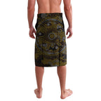 Hawthorn Hawks ANZAC Day Lavalava Indigenous Dot Art with Poppy Flower Tribute