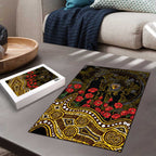 Hawthorn Hawks ANZAC Day Puzzle Indigenous Dot Art with Poppy Flower Tribute