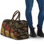 Hawthorn Hawks ANZAC Day Travel Bag Indigenous Dot Art with Poppy Flower Tribute
