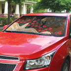 GWS Giants ANZAC Day Auto Sun Shade Indigenous Dot Art with Poppy Flower Tribute