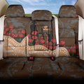 GWS Giants ANZAC Day Back Car Seat Cover Indigenous Dot Art with Poppy Flower Tribute