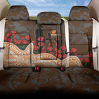 GWS Giants ANZAC Day Back Car Seat Cover Indigenous Dot Art with Poppy Flower Tribute