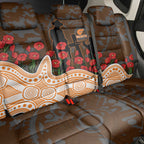 GWS Giants ANZAC Day Back Car Seat Cover Indigenous Dot Art with Poppy Flower Tribute
