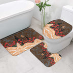 GWS Giants ANZAC Day Bathroom Set Indigenous Dot Art with Poppy Flower Tribute
