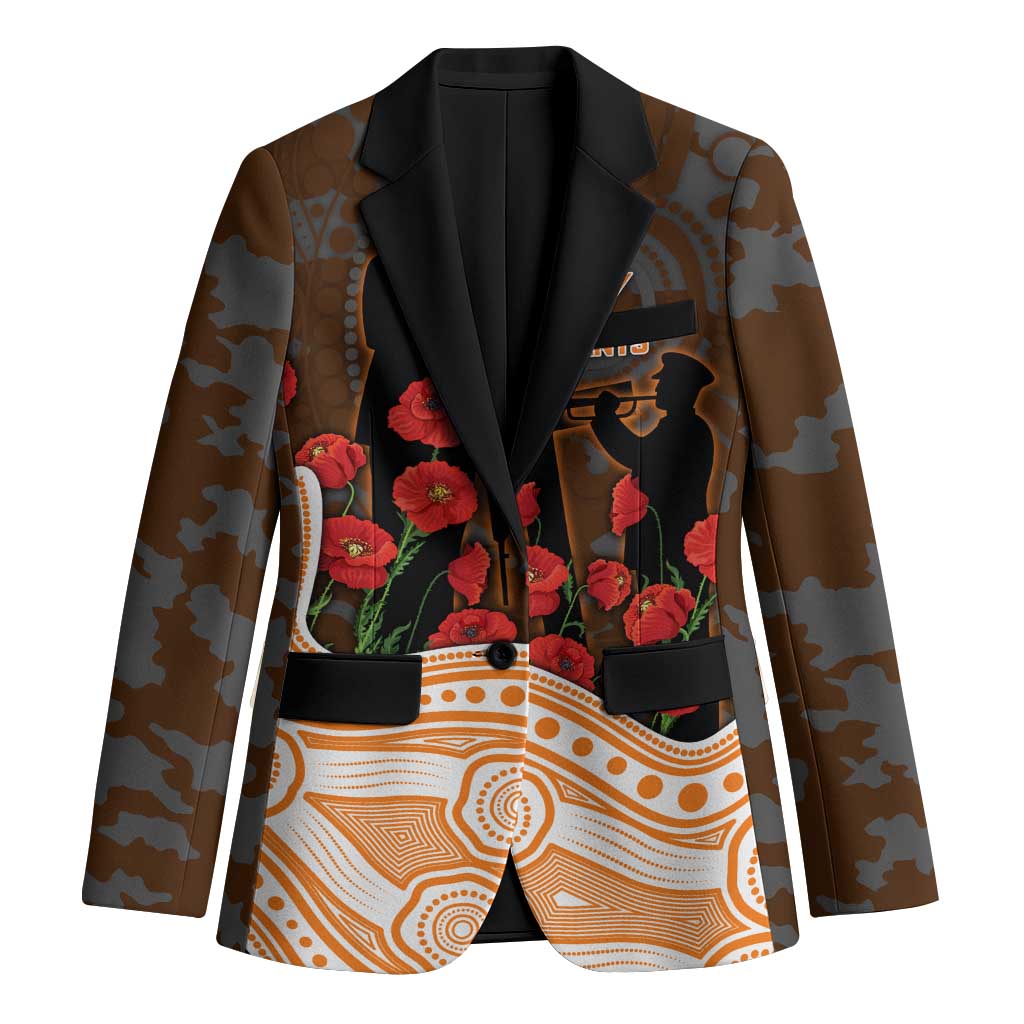 GWS Giants ANZAC Day Blazer Indigenous Dot Art with Poppy Flower Tribute