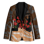 GWS Giants ANZAC Day Blazer Indigenous Dot Art with Poppy Flower Tribute