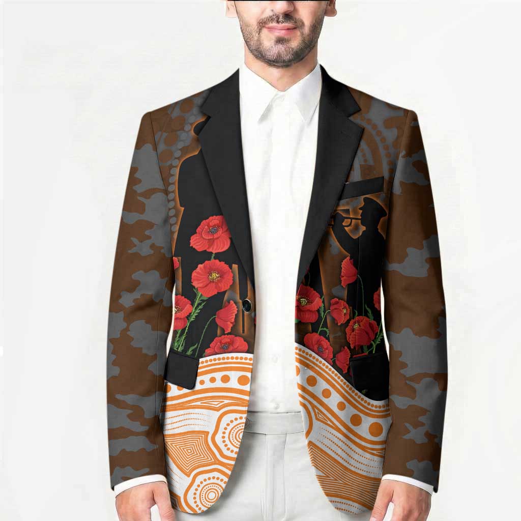 GWS Giants ANZAC Day Blazer Indigenous Dot Art with Poppy Flower Tribute