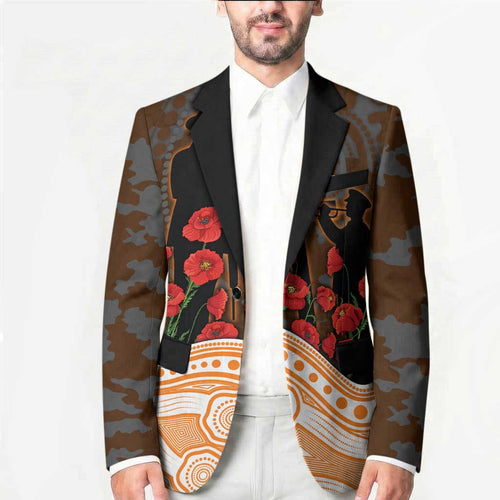 GWS Giants ANZAC Day Blazer Indigenous Dot Art with Poppy Flower Tribute