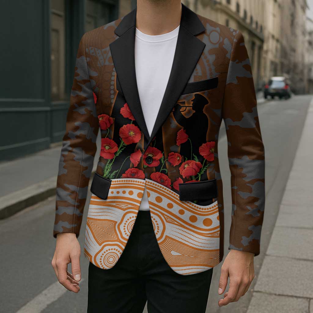 GWS Giants ANZAC Day Blazer Indigenous Dot Art with Poppy Flower Tribute