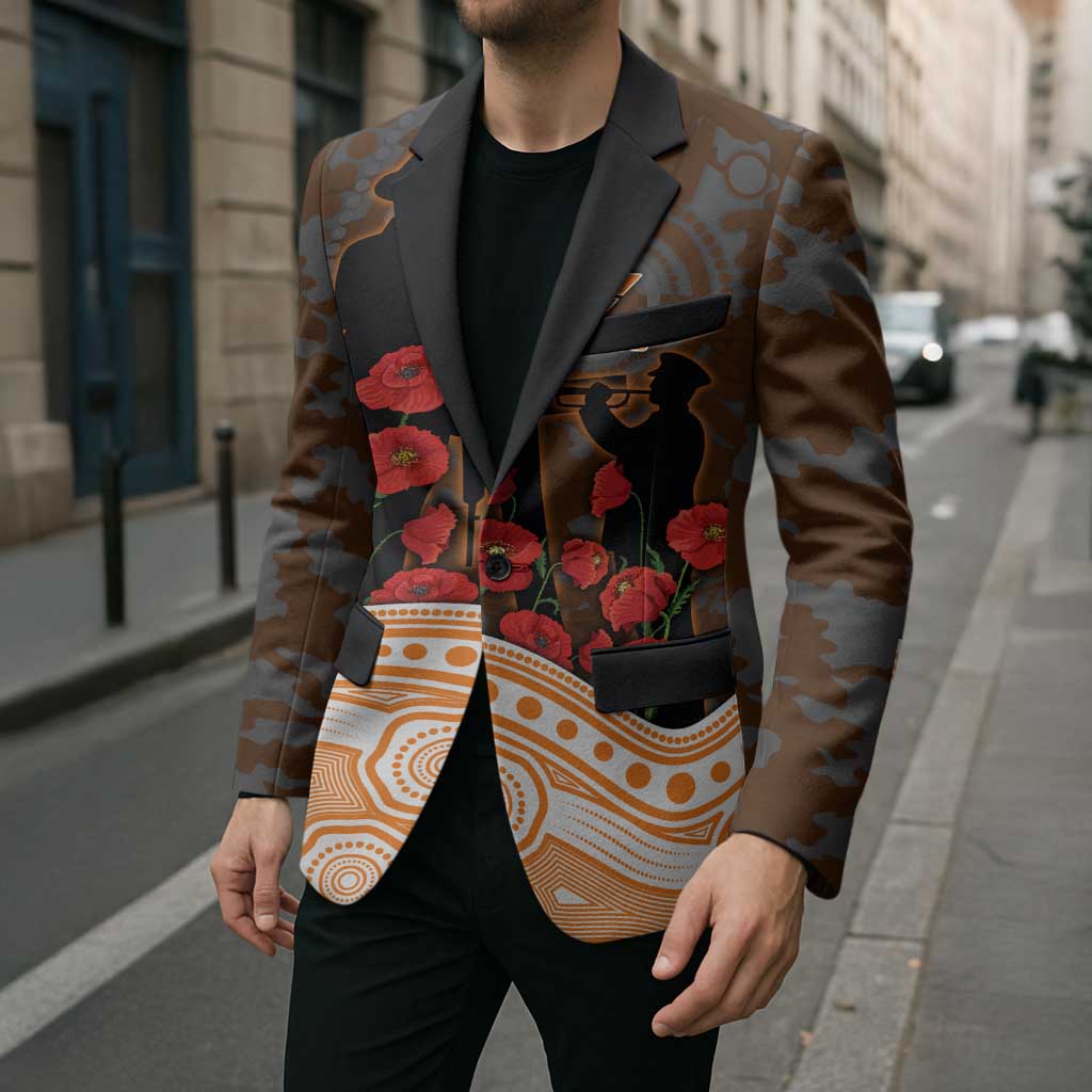 GWS Giants ANZAC Day Blazer Indigenous Dot Art with Poppy Flower Tribute