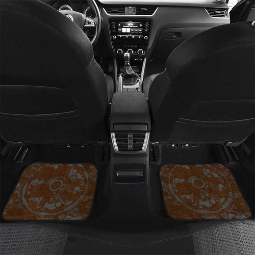 GWS Giants ANZAC Day Car Mats Indigenous Dot Art with Poppy Flower Tribute