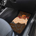 GWS Giants ANZAC Day Car Mats Indigenous Dot Art with Poppy Flower Tribute
