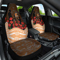 GWS Giants ANZAC Day Car Seat Cover Indigenous Dot Art with Poppy Flower Tribute