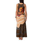 GWS Giants ANZAC Day Family Matching Tank Maxi Dress and Hawaiian Shirt Indigenous Dot Art with Poppy Flower Tribute