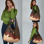 GWS Giants ANZAC Day Grocery Bag Indigenous Dot Art with Poppy Flower Tribute