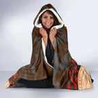GWS Giants ANZAC Day Hooded Blanket Indigenous Dot Art with Poppy Flower Tribute