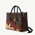 GWS Giants ANZAC Day Leather Bag Indigenous Dot Art with Poppy Flower Tribute