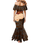 GWS Giants ANZAC Day Mermaid Dress Indigenous Dot Art with Poppy Flower Tribute