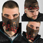 GWS Giants ANZAC Day Neck Gaiter Indigenous Dot Art with Poppy Flower Tribute