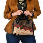 GWS Giants ANZAC Day Shoulder Handbag Indigenous Dot Art with Poppy Flower Tribute