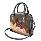 GWS Giants ANZAC Day Shoulder Handbag Indigenous Dot Art with Poppy Flower Tribute