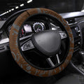 GWS Giants ANZAC Day Steering Wheel Cover Indigenous Dot Art with Poppy Flower Tribute