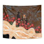 GWS Giants ANZAC Day Tapestry Indigenous Dot Art with Poppy Flower Tribute