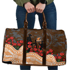 GWS Giants ANZAC Day Travel Bag Indigenous Dot Art with Poppy Flower Tribute