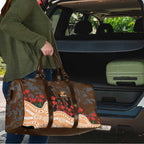 GWS Giants ANZAC Day Travel Bag Indigenous Dot Art with Poppy Flower Tribute