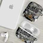 Personalized Collingwood Magpies AirPods Case Aboriginal Dot Painting Graffiti Style