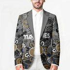 Personalized Collingwood Magpies Blazer Aboriginal Dot Painting Graffiti Style