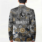 Personalized Collingwood Magpies Blazer Aboriginal Dot Painting Graffiti Style