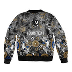 Personalized Collingwood Magpies Bomber Jacket Aboriginal Dot Painting Graffiti Style