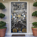 Personalized Collingwood Magpies Door Cover Aboriginal Dot Painting Graffiti Style