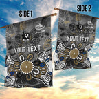 Personalized Collingwood Magpies Garden Flag Aboriginal Dot Painting Graffiti Style