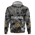 Personalized Collingwood Magpies Hoodie Aboriginal Dot Painting Graffiti Style