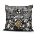 Personalized Collingwood Magpies Pillow Cover Aboriginal Dot Painting Graffiti Style