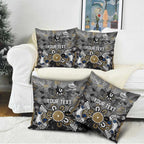 Personalized Collingwood Magpies Pillow Cover Aboriginal Dot Painting Graffiti Style