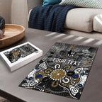 Personalized Collingwood Magpies Puzzle Aboriginal Dot Painting Graffiti Style