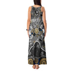 Personalized Collingwood Magpies Tank Maxi Dress Aboriginal Dot Painting Graffiti Style