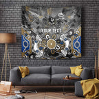 Personalized Collingwood Magpies Tapestry Aboriginal Dot Painting Graffiti Style