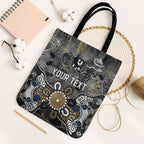 Personalized Collingwood Magpies Tote Bag Aboriginal Dot Painting Graffiti Style