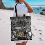 Personalized Collingwood Magpies Tote Bag Aboriginal Dot Painting Graffiti Style