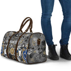 Personalized Collingwood Magpies Travel Bag Aboriginal Dot Painting Graffiti Style