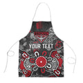 Personalized Essendon Bombers Apron Aboriginal Dot Painting Graffiti Style