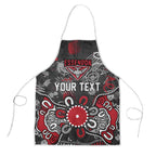Personalized Essendon Bombers Apron Aboriginal Dot Painting Graffiti Style